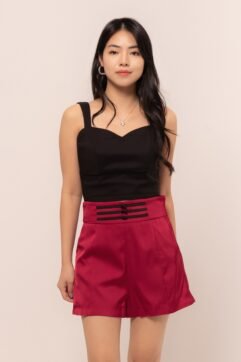 Thyda Mandarin Button Shorts CC30676