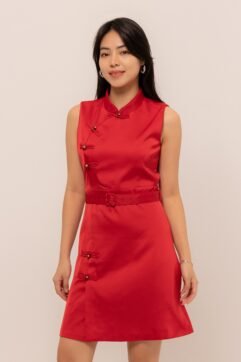 Xuwei Belted Cheongsam Dress 5263