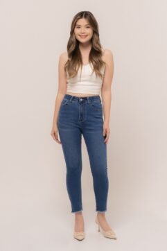 Chanlina Fringe Denim Pants 5210