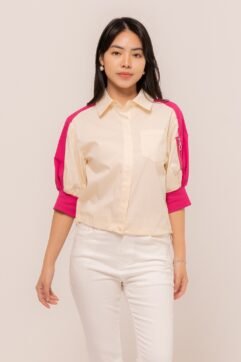 Adsila Two-Tone Top 7165