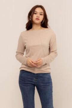 Ardella Stripes Long Sleeves Top CC30505