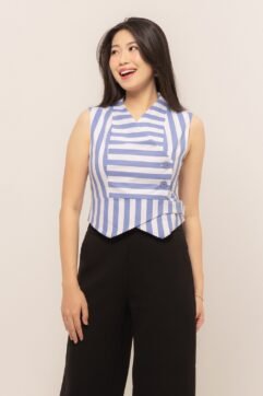 Cerys Stripes Sleeveless Top 5240008