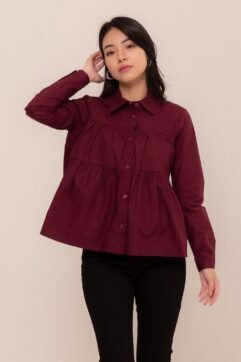 Ayala Ruffle Long Sleeves Top CO7010