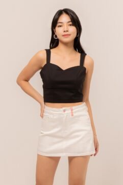 Zunia Pink Button Skort 5221-1