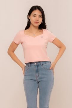 Rhyanti Coquette Sweetheart Neckline Top 5285