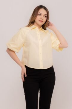 Attaya Balloon Sleeves Shirt Top CO7013