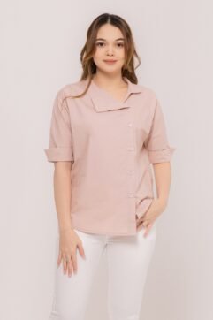 Enzy Asymmetrical Collar Top CO7012