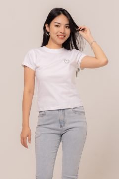 Sofea Stripes Two Tone Top CC27512