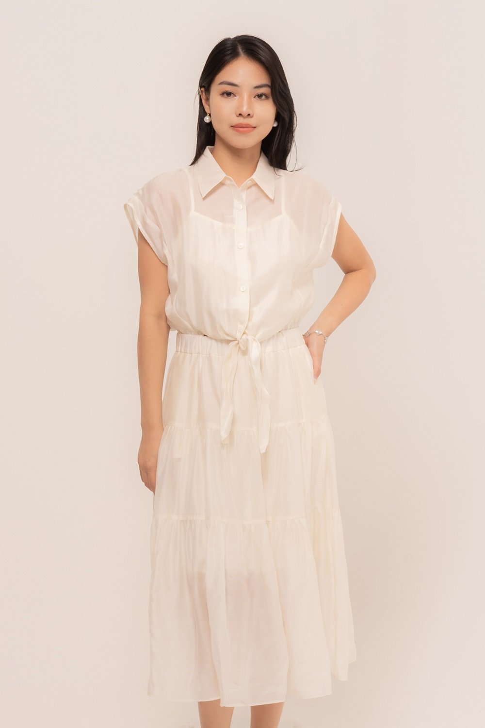 Verencia Front Tie Dress CC33420