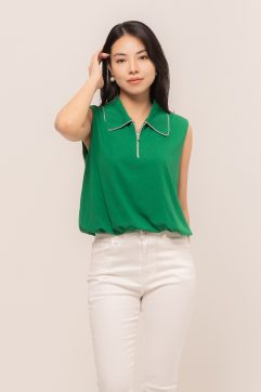 Felita Contrast Stitch Balloon Top 7672
