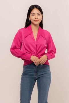 Anelica Twisted Long Sleeves Top CC33005