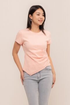 Nacissa Asymmetrical Ruched Top 5225237-1