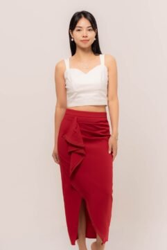 Benedicta Ruffle Asymmetrical Skirt CC33424