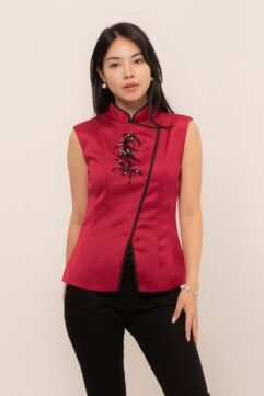 YingXin Beads Cheongsam Top CC32265-1