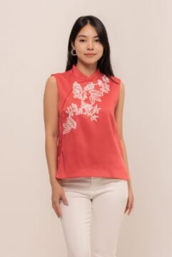 YueTing Flower Beads Top CC33633