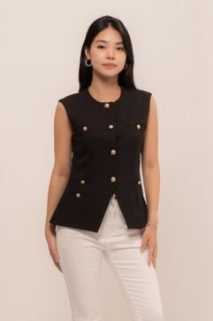 Gia Pockets Sleveless Top 3038