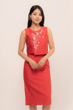 Mei SiYa Flower Embroidery Dress CC33559
