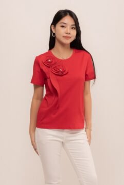 Thalita Flower Draped Top CC33455