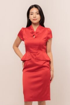 Selene Coquette Puff Sleeves Dress CC33732