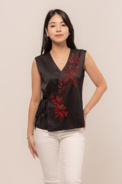 Zuezhi Beads Side Tie Top CC33818