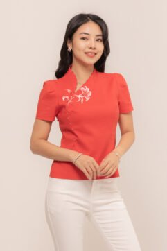 ShunYi Flwoer Embroidery Top CC33656