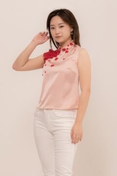 RanYua Flower Embroidery Cheongsam Top CC33497
