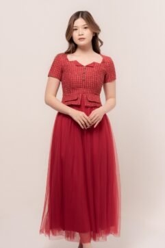 Elline Tweed Tulle Dress CC33956-1