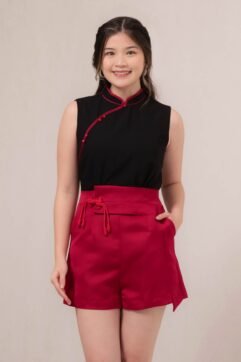 FangYin Mandarin Button Romper 85926