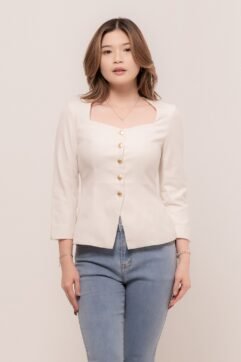 Althea Tailored Peplum Top CC34049