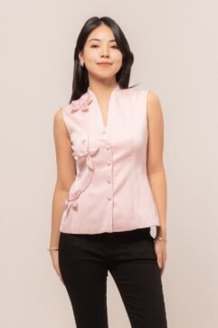 Mavery Flower Sleeveless Top CC33853