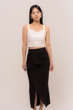 Benedicta Ruffle Asymmetrical Skirt CC33424
