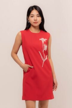 Annelies Flower Beads Sleveless Dress CC31847