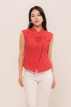 YueHua Flower Beads Top CC33418