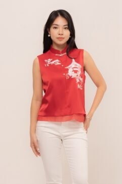 MingXin Embroidery Beads Top CC32385-1