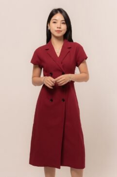 Jovana Button Belted Dress CC33820