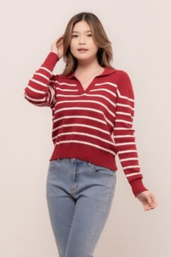 Faretha Stripes Long Sleeves Top 3045