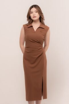 Mathea Pleated Sleveles Dress CC33824