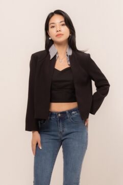 Naudi Stripes Collar Blazer CC33454