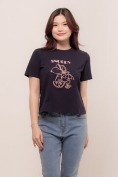 Yellie Snoopy Embroidery Top 5S25102