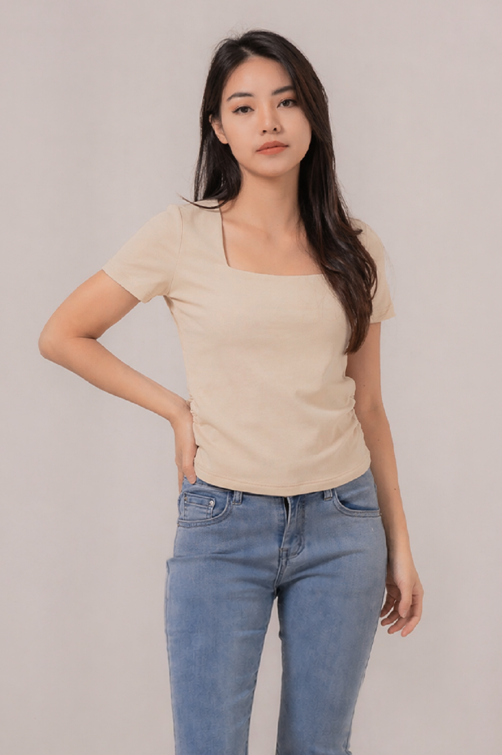 Avela Square Neck Top 522448