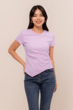 Nacissa Asymmetrical Ruched Top 5225237-1