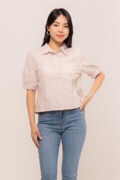 Keiko Flower Textured Top CO7023