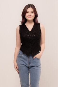Odiva Lace Sleeveless Top 525846
