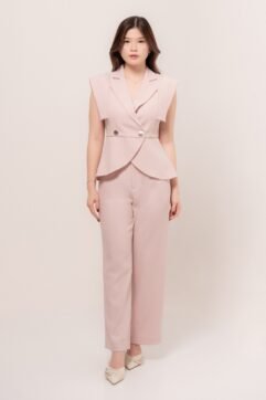 Keira Peplum Double Button Set 525959-524967-4