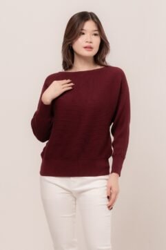 Assyle Batwing Knit Top B001