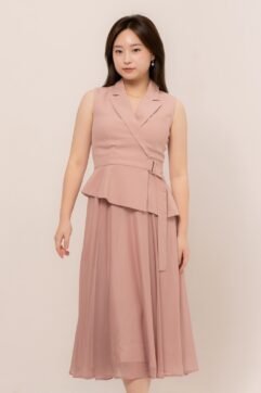 Zelyia Buckle Sleeveless Dress CC33578