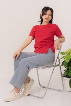 Amaryllis Marble Beads Pleated Top 5S25101
