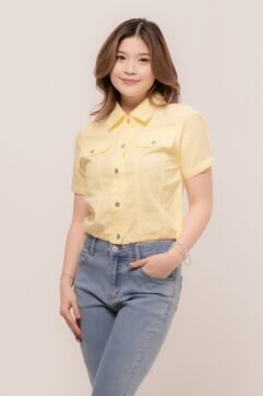 Naura Drawstring Shirt Top 7679