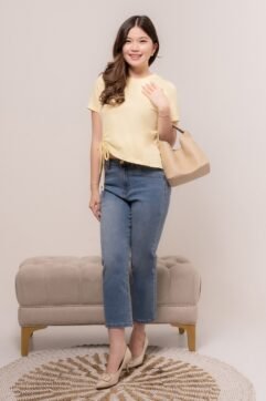 Sera Ruched Tee Top 7691
