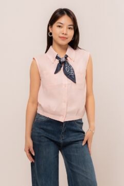 Seravina Sleeveless Scraf Top 7685